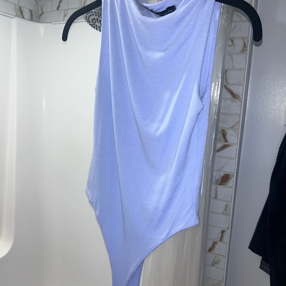 naked wardrobe Lavender Sleeveless Bodysuit